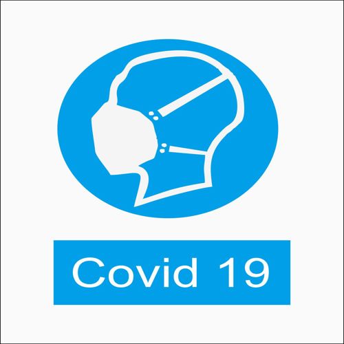 طرح وکتور آماده برش ماسک محافظ کرونا ویروس کووید-19 برای دستگاه CNC چوب و لیزر ( سی ان سی )