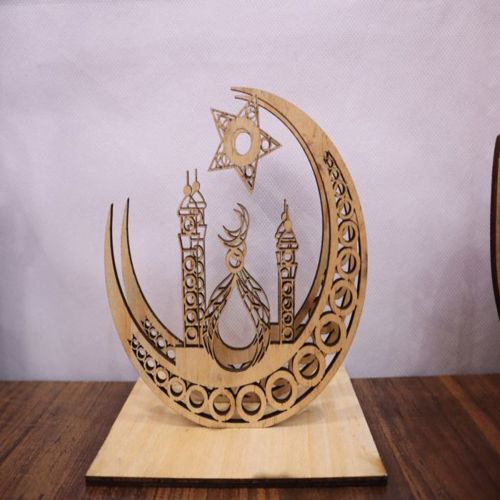 طرح هلال جای دستمال برش لیزری - crescent napkin holder laser cutting ve - برای دستگاه CNC چوب و لیزر (سی ان سی)