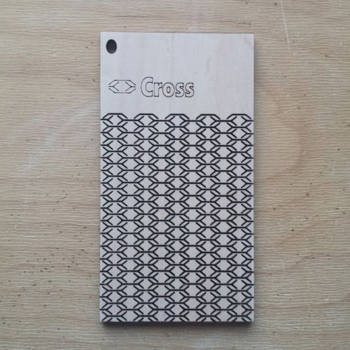طرح الگوی متقابل لولا زنده برای برش لیزری - cross pattern living hinge template for laser cut - برای دستگاه CNC چوب و لیزر (سی ان سی)
