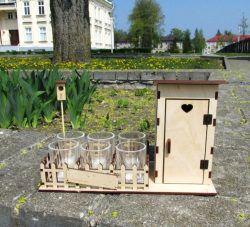 طرح جا لیوانی برای برش لیزر cnc - cup holder for laser cut cnc - برای دستگاه CNC چوب و لیزر (سی ان سی)