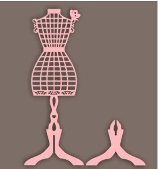 طرح cute-mini-dress-hanger-ve