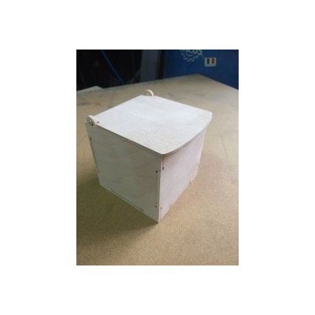 طرح جعبه زیبا - cutie box 100 x 100 x 100 - برای دستگاه CNC چوب و لیزر (سی ان سی)