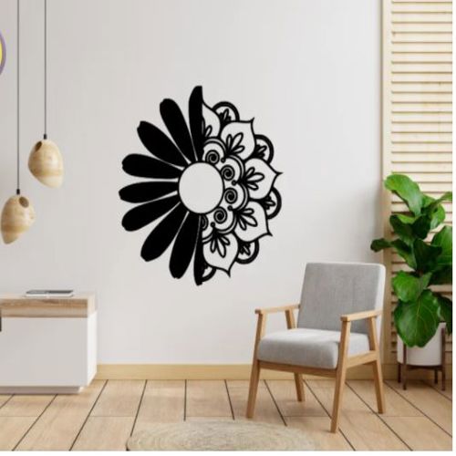 طرح daisy-mandala-floral-sunflower-mandala-decor