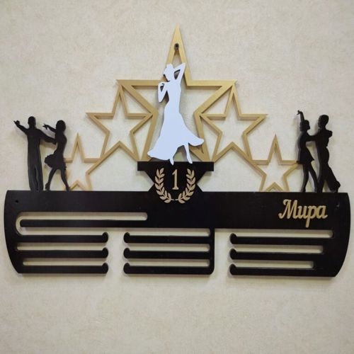 طرح دارنده مدال رقص برای برش لیزری - dance medal holder for laser cutting ve - برای دستگاه CNC چوب و لیزر (سی ان سی)