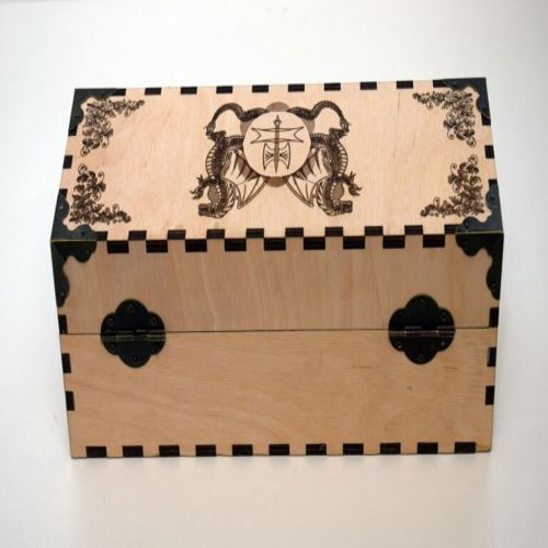 طرح جعبه تزئینی تصویر اژدها برای برش لیزری - decoration box dragon image for laser cut ve - برای دستگاه CNC چوب و لیزر (سی ان سی)