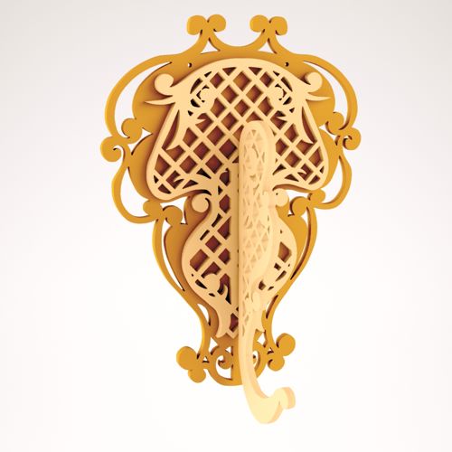 طرح آویز دیواری تزئینی برای برش لیزری - decoration wall hanger for laser cut - برای دستگاه CNC چوب و لیزر (سی ان سی)