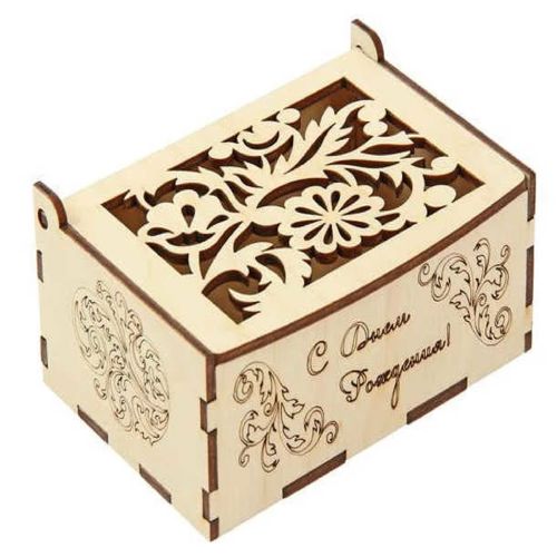 طرح جعبه تزئینی برای برش لیزری - decorative box for laser cut ve - برای دستگاه CNC چوب و لیزر (سی ان سی)
