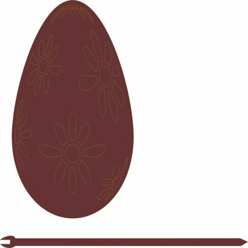 طرح تزئینی کیک عید عید تزئینی الگوی - decorative easter cake topper ornament pattern ve - برای دستگاه CNC چوب و لیزر (سی ان سی)