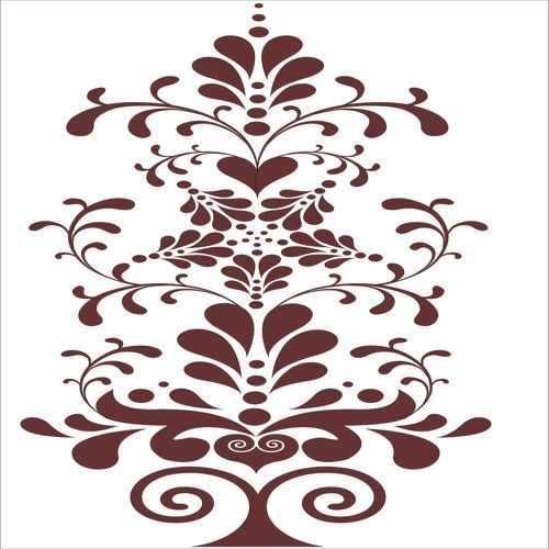 طرح گل گل تزئینی برای برش لیزری - decorative floral flower pattern design for laser cutting - برای دستگاه CNC چوب و لیزر (سی ان سی)