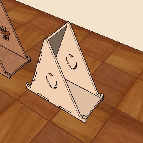 طرح پایه نگهدارنده گوشی برش لیزری تزئینی چند منظوره طرح قلب میلی‌متری - decorative laser cut phone holder stand versatile heart design 6mm - برای دستگاه CNC چوب و لیزر (سی ان سی)