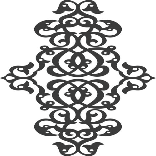 طرح مشبک تزئینی درز برای برش لیزر - decorative lattice seamless design for laser cut ve - برای دستگاه CNC چوب و لیزر (سی ان سی)