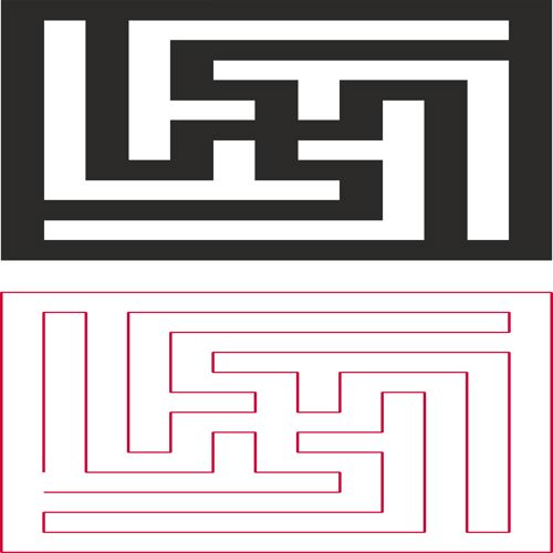 طرح شبکه تزئینی وکتور - decorative lattice vector - برای دستگاه CNC چوب و لیزر (سی ان سی)