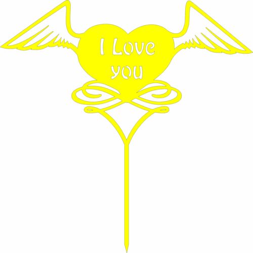طرح تزئینی عشق رویه تزئینی الگوی - decorative love topper ornament pattern - برای دستگاه CNC چوب و لیزر (سی ان سی)