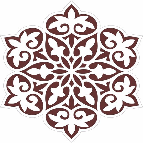 طرح دایره طرح تزئینی برای برش لیزر - decorative motifs circle design for laser cutting - برای دستگاه CNC چوب و لیزر (سی ان سی)