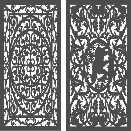 طرح decorative-privacy-partition-indoor-panel-room-divider-lattice-seamless-patterns-for-laser-cut-ve