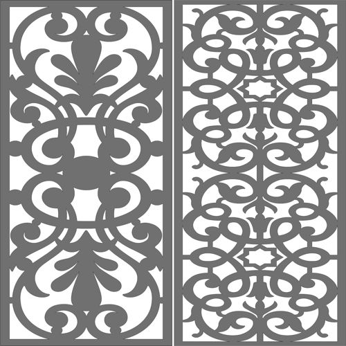 طرح decorative-privacy-partition-indoor-panel-room-divider-pattern-for-laser-cutting