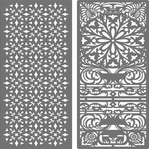 طرح decorative-privacy-partition-indoor-panel-room-divider-seamless-pattern-for-laser-cut-ve