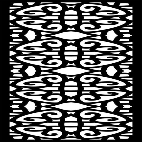 طرح decorative-privacy-partition-indoor-panels-room-divider-floral-lattice-stencil-pattern