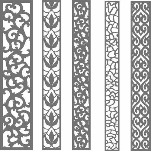 طرح پارتیشن حفاظتی تزئینی اتاق جداکننده طرح مشبک - decorative privacy partition panel room divider lattice designs - برای دستگاه CNC چوب و لیزر (سی ان سی)