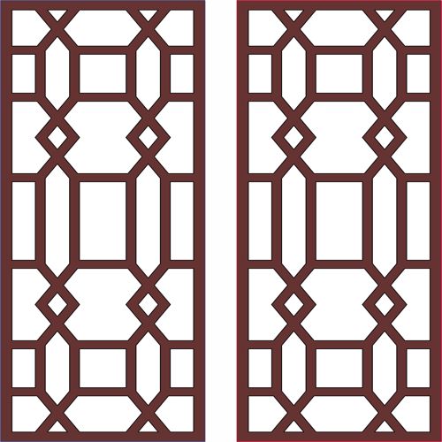 طرح الگوی جداکننده اتاق تزئینی برای برش لیزری - decorative room divider pattern for laser cut ve - برای دستگاه CNC چوب و لیزر (سی ان سی)