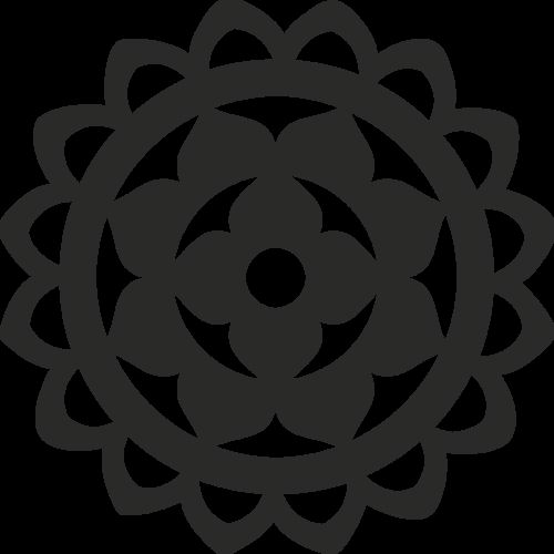 طرح تزئینی گرد مشبک 0 4 - decorative round grille 014 - برای دستگاه CNC چوب و لیزر (سی ان سی)