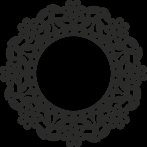 طرح تزئینی گرد مشبک 0 - decorative round grille 015 - برای دستگاه CNC چوب و لیزر (سی ان سی)