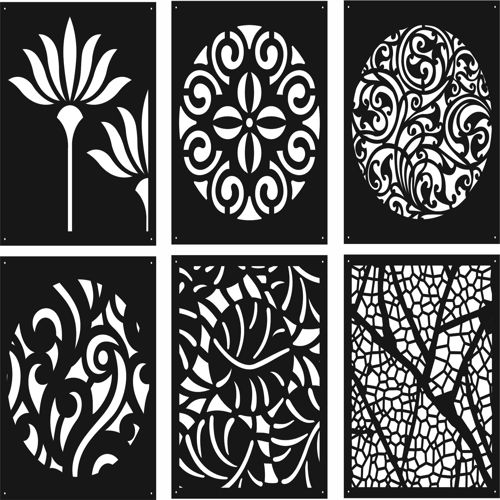 طرح الگوهای صفحه نمایش تزئینی هنری برای برش لیزر - decorative screen patterns art for laser cutting - برای دستگاه CNC چوب و لیزر (سی ان سی)