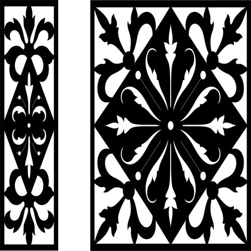 طرح الگوهای صفحه نمایش تزئینی برای برش لیزری 0 - decorative screen patterns for laser cutting 10 - برای دستگاه CNC چوب و لیزر (سی ان سی)
