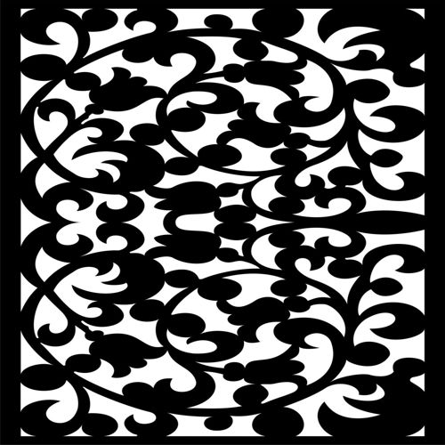 طرح الگوهای صفحه نمایش تزئینی برای برش لیزری - decorative screen patterns for laser cutting 13 - برای دستگاه CNC چوب و لیزر (سی ان سی)
