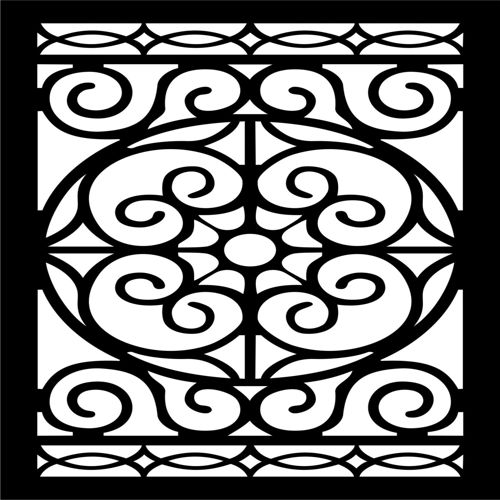 طرح الگوهای صفحه نمایش تزئینی برای برش لیزری 9 - decorative screen patterns for laser cutting 19 - برای دستگاه CNC چوب و لیزر (سی ان سی)