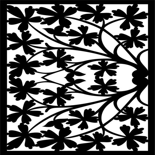 طرح الگوهای صفحه نمایش تزئینی برای برش لیزری 40 - decorative screen patterns for laser cutting 40 - برای دستگاه CNC چوب و لیزر (سی ان سی)