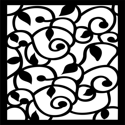 طرح الگوهای صفحه نمایش تزئینی برای برش لیزری - decorative screen patterns for laser cutting 41 - برای دستگاه CNC چوب و لیزر (سی ان سی)