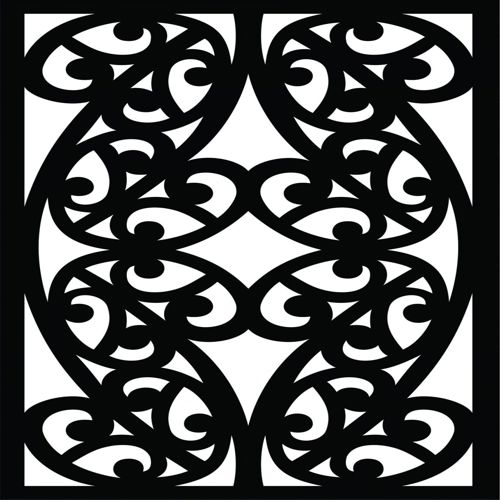 طرح الگوهای صفحه نمایش تزئینی برای برش لیزری - decorative screen patterns for laser cutting 43 - برای دستگاه CNC چوب و لیزر (سی ان سی)