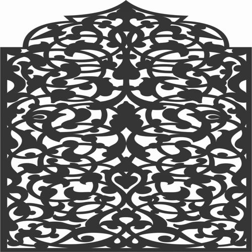 طرح الگوهای صفحه نمایش تزئینی برای برش لیزری - decorative screen patterns for laser cutting 45 - برای دستگاه CNC چوب و لیزر (سی ان سی)