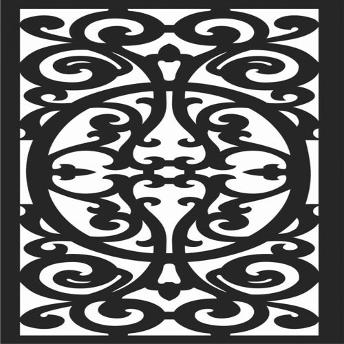 طرح الگوهای صفحه نمایش تزئینی برای برش لیزری - decorative screen patterns for laser cutting 56 - برای دستگاه CNC چوب و لیزر (سی ان سی)