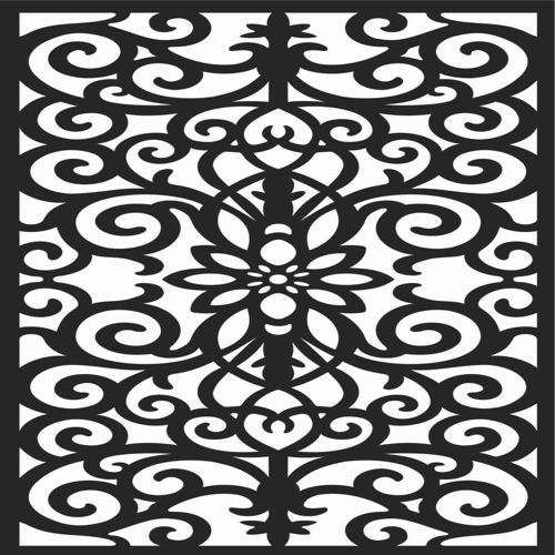 طرح الگوهای صفحه نمایش تزئینی برای برش لیزری 60 - decorative screen patterns for laser cutting 60 - برای دستگاه CNC چوب و لیزر (سی ان سی)
