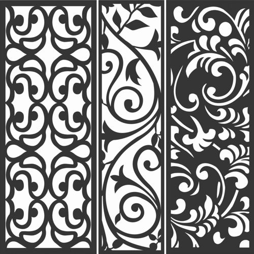 طرح الگوهای صفحه نمایش تزئینی برای برش لیزری - decorative screen patterns for laser cutting 64 - برای دستگاه CNC چوب و لیزر (سی ان سی)
