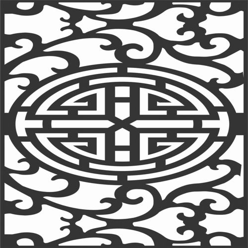 طرح الگوهای صفحه نمایش تزئینی برای برش لیزری - decorative screen patterns for laser cutting 71 - برای دستگاه CNC چوب و لیزر (سی ان سی)