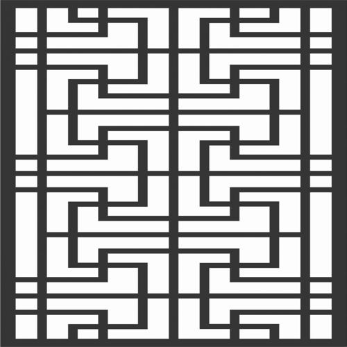 طرح الگوهای صفحه نمایش تزئینی برای برش لیزری 76 - decorative screen patterns for laser cutting 76 - برای دستگاه CNC چوب و لیزر (سی ان سی)
