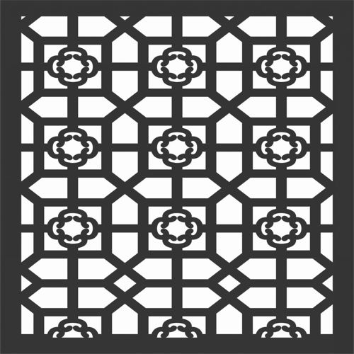 طرح الگوهای صفحه نمایش تزئینی برای برش لیزری - decorative screen patterns for laser cutting 78 - برای دستگاه CNC چوب و لیزر (سی ان سی)