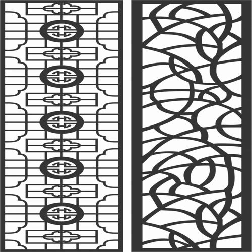 طرح الگوهای صفحه نمایش تزئینی برای برش لیزری - decorative screen patterns for laser cutting 81 - برای دستگاه CNC چوب و لیزر (سی ان سی)