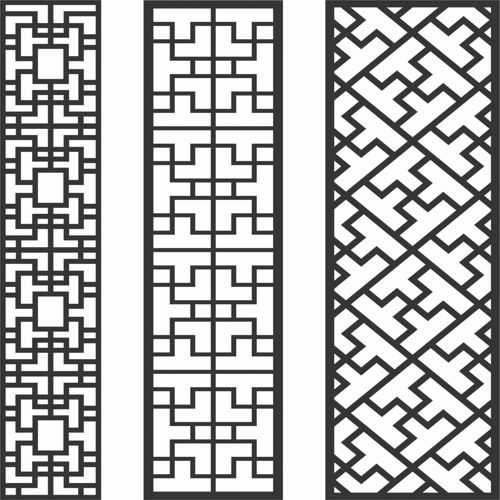 طرح الگوهای صفحه نمایش تزئینی برای برش لیزری - decorative screen patterns for laser cutting 82 - برای دستگاه CNC چوب و لیزر (سی ان سی)