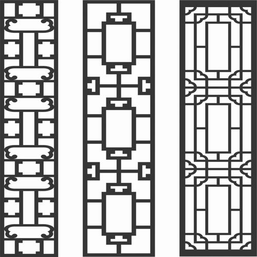 طرح الگوهای صفحه نمایش تزئینی برای برش لیزری - decorative screen patterns for laser cutting 83 - برای دستگاه CNC چوب و لیزر (سی ان سی)