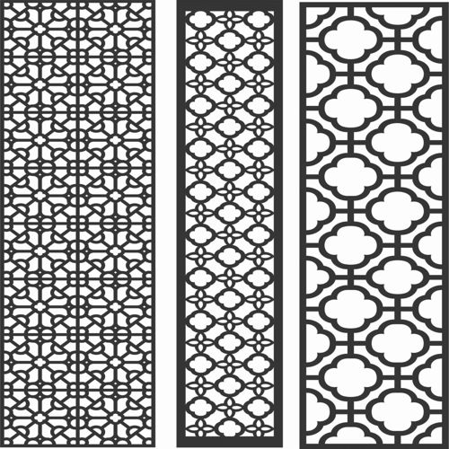 طرح الگوهای صفحه نمایش تزئینی برای برش لیزری - decorative screen patterns for laser cutting 85 - برای دستگاه CNC چوب و لیزر (سی ان سی)