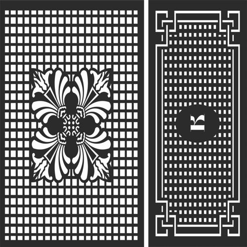 طرح الگوهای صفحه نمایش تزئینی برای برش لیزری - decorative screen patterns for laser cutting 102 - برای دستگاه CNC چوب و لیزر (سی ان سی)