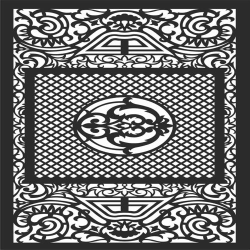 طرح الگوهای صفحه نمایش تزئینی برای برش لیزری - decorative screen patterns for laser cutting 103 - برای دستگاه CNC چوب و لیزر (سی ان سی)