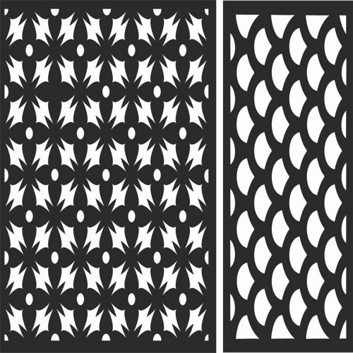 طرح الگوهای صفحه نمایش تزئینی برای برش لیزری - decorative screen patterns for laser cutting 114 - برای دستگاه CNC چوب و لیزر (سی ان سی)