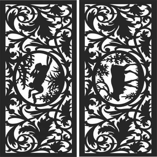 طرح الگوهای صفحه نمایش تزئینی برای برش لیزری - decorative screen patterns for laser cutting 119 - برای دستگاه CNC چوب و لیزر (سی ان سی)
