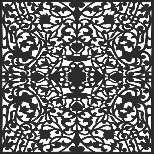 طرح الگوهای صفحه نمایش تزئینی برای برش لیزری - decorative screen patterns for laser cutting 124 - برای دستگاه CNC چوب و لیزر (سی ان سی)
