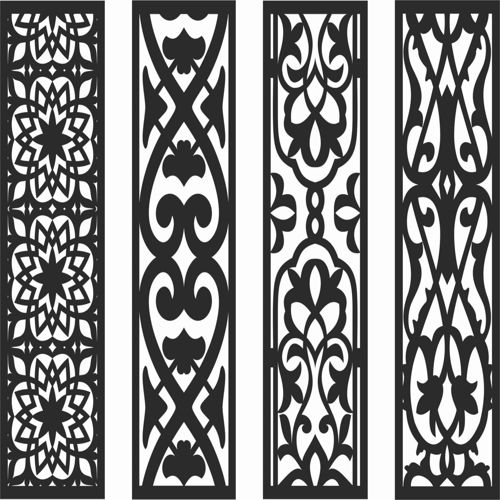 طرح الگوهای صفحه نمایش تزئینی برای برش لیزری - decorative screen patterns for laser cutting 130 - برای دستگاه CNC چوب و لیزر (سی ان سی)